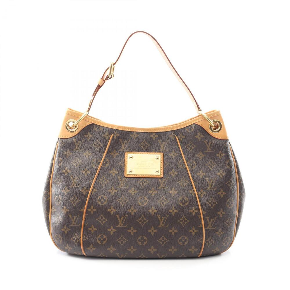Louis Vuitton Galliera Shoulder Bag Canvas Leather Monogram Brown